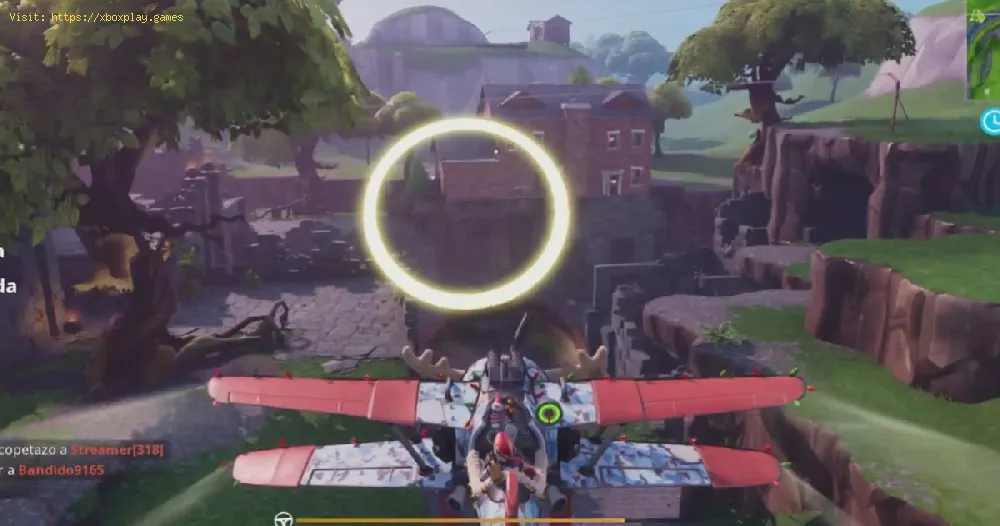 Fortnite: How to get the gold rings in Fortnite Battle Royale with an X-4 Stormwing aircraft?