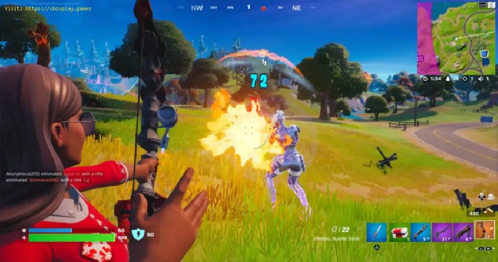 Where to find a Primal Flame Bow in Fortnite