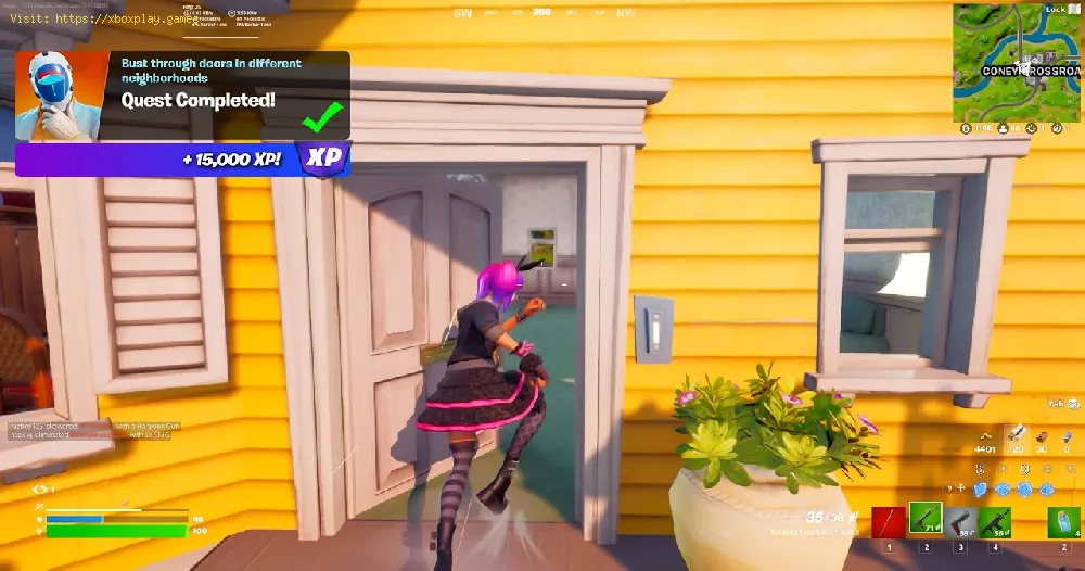 How to bust through a door in Fortnite