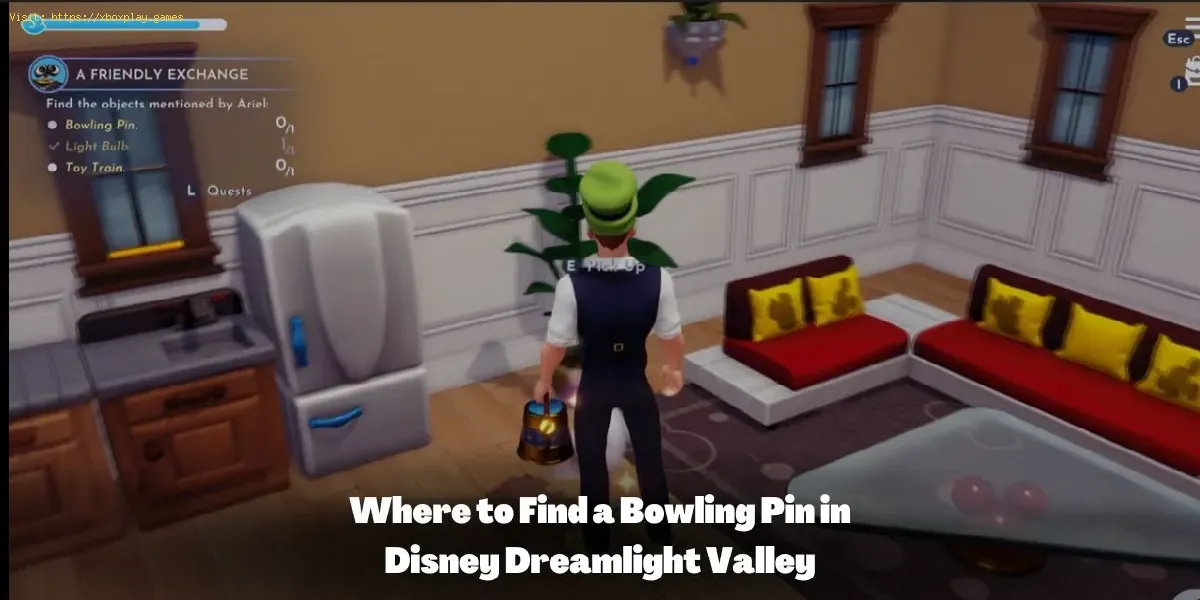 la quille, l'ampoule et le petit train en Disney Dreamlight Valle
