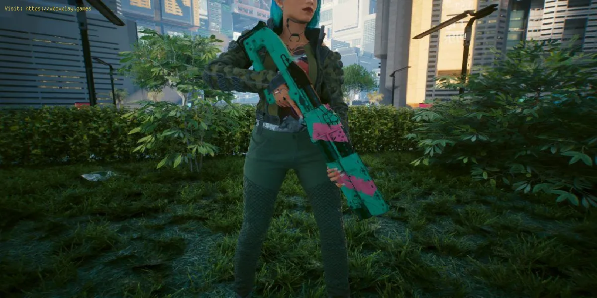 Le fusil de chasse de Rebecca dans Cyberpunk 2077