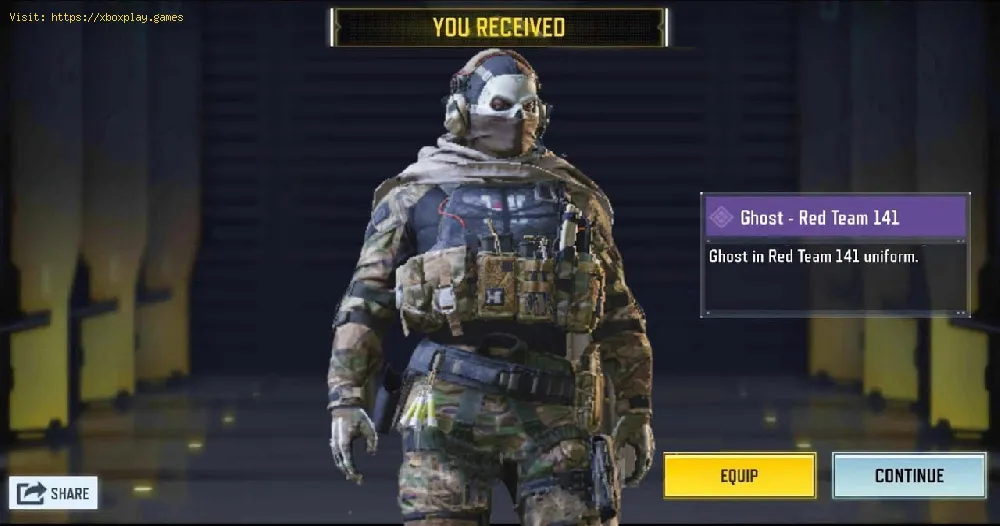 How to get the Red Team 141 Ghost Operator in Call of Duty Mobile