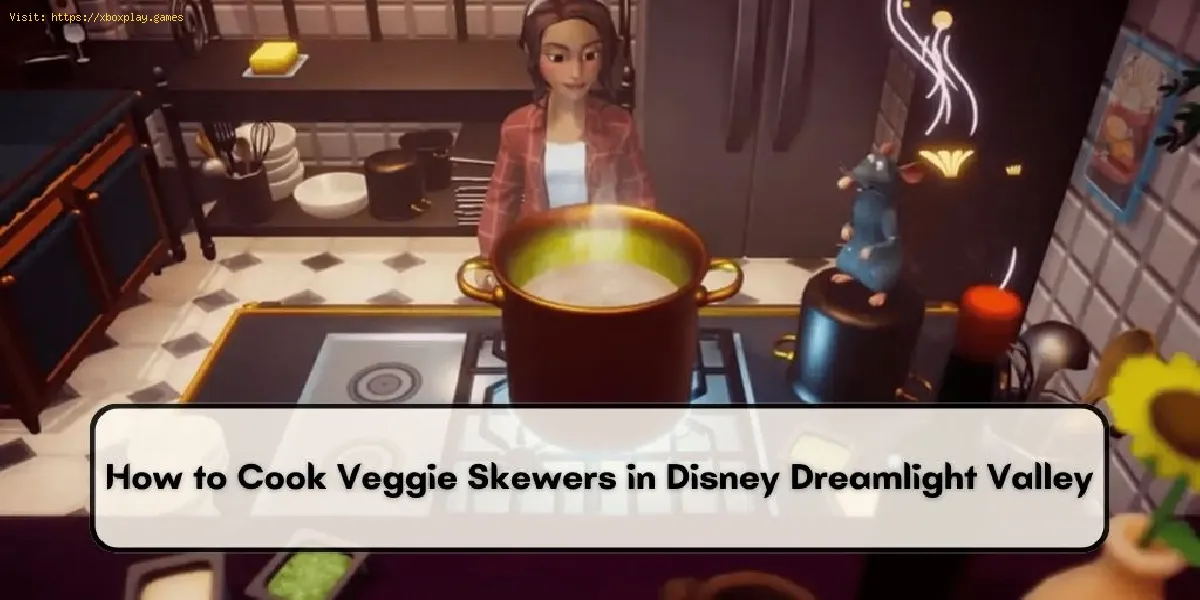 Recette de brochettes de légumes en Disney Dreamlight Valley