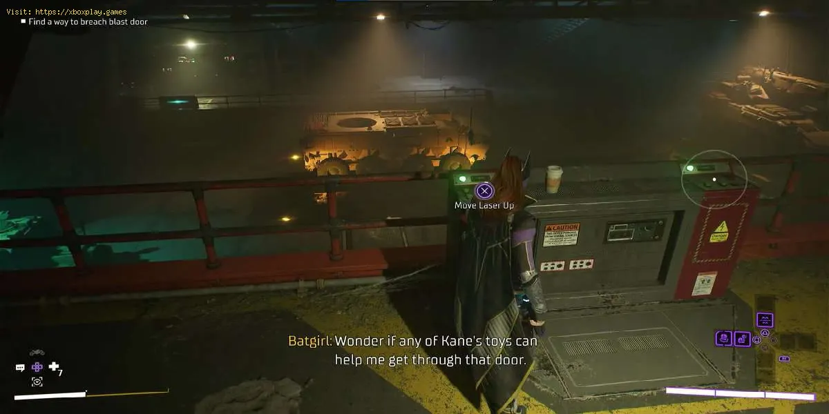 quebra-cabeça a laser de portas de explosão em Gotham Knights