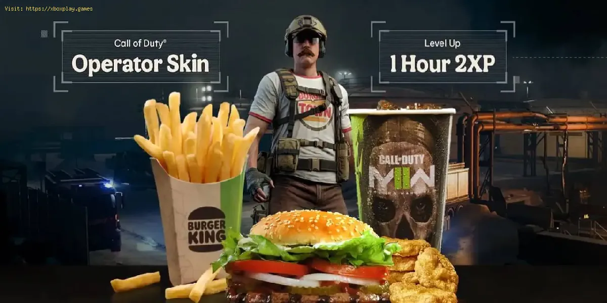 Cómo conseguir la Skin de Burger King en Modern Warfare 2?