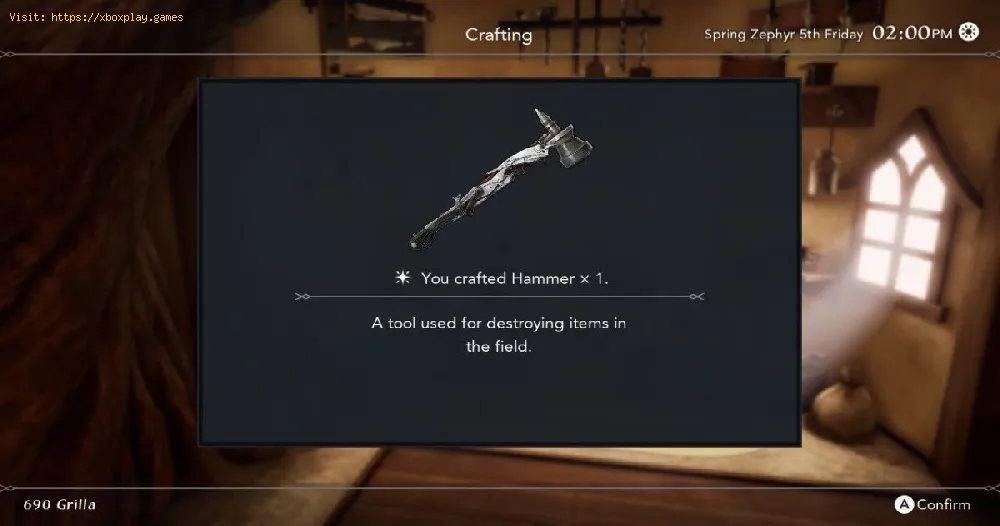 How to Craft a Hammer in Harvestella