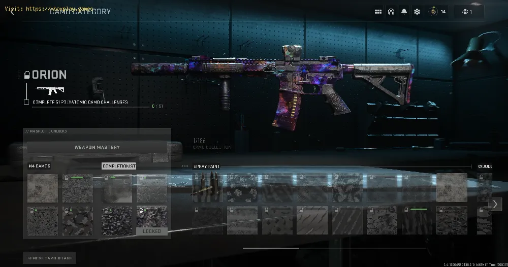 How to Unlock Orion Camo in MW2