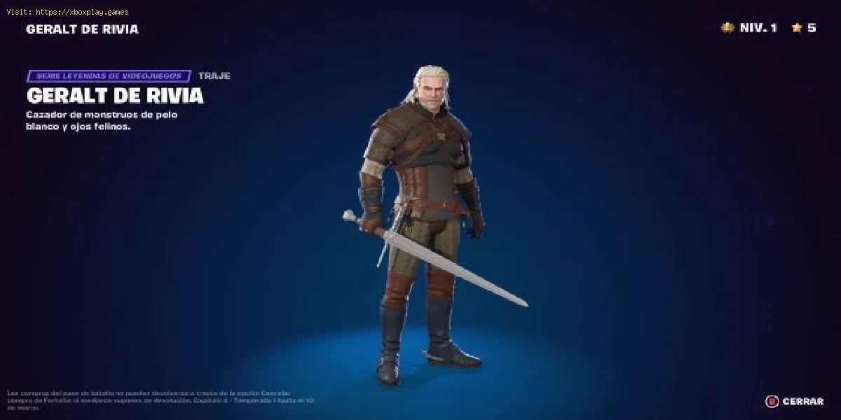 Como obter Geralt de Rivia em Fortnite