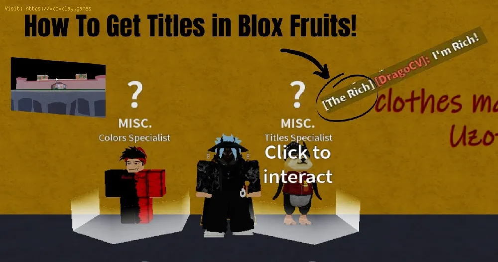 How To Equip Titles In Blox Fruits