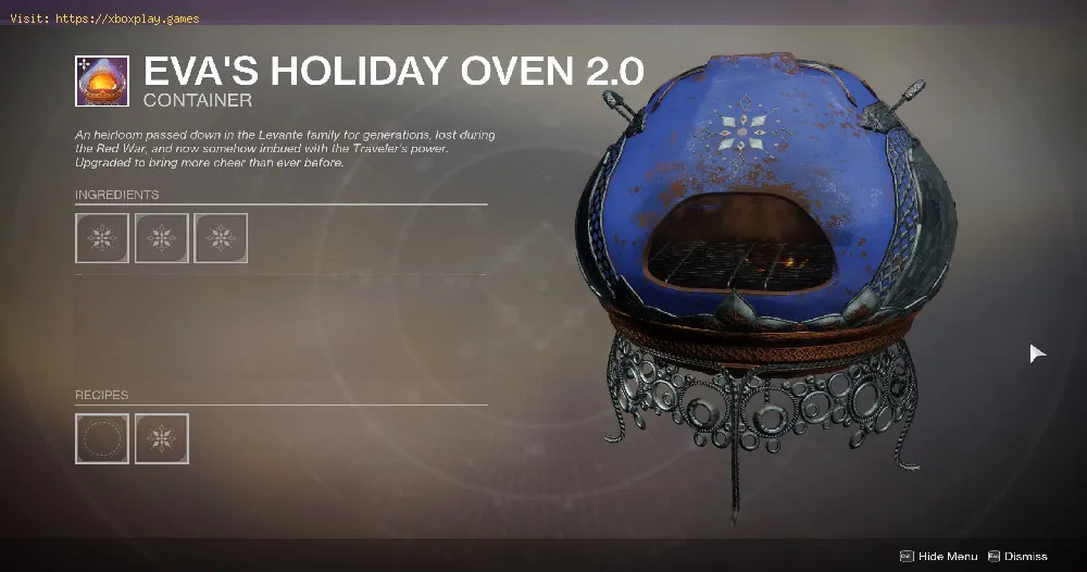 How To Use Eva’s Holiday Oven in Destiny 2