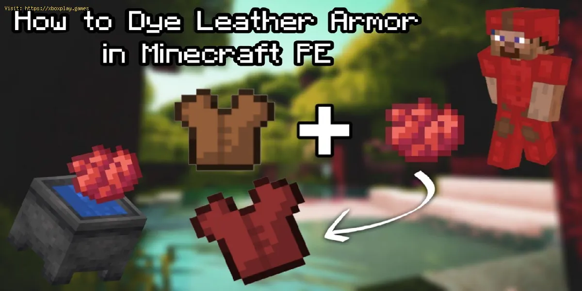 Cómo teñir una armadura de cuero en Minecraft PE