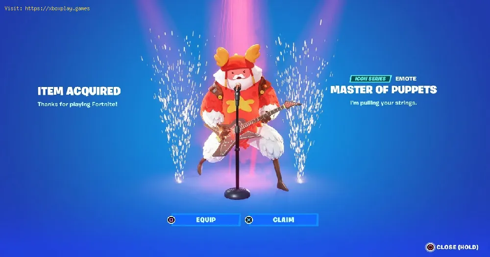 How To Get Master Of Puppets Emote In Fortnite