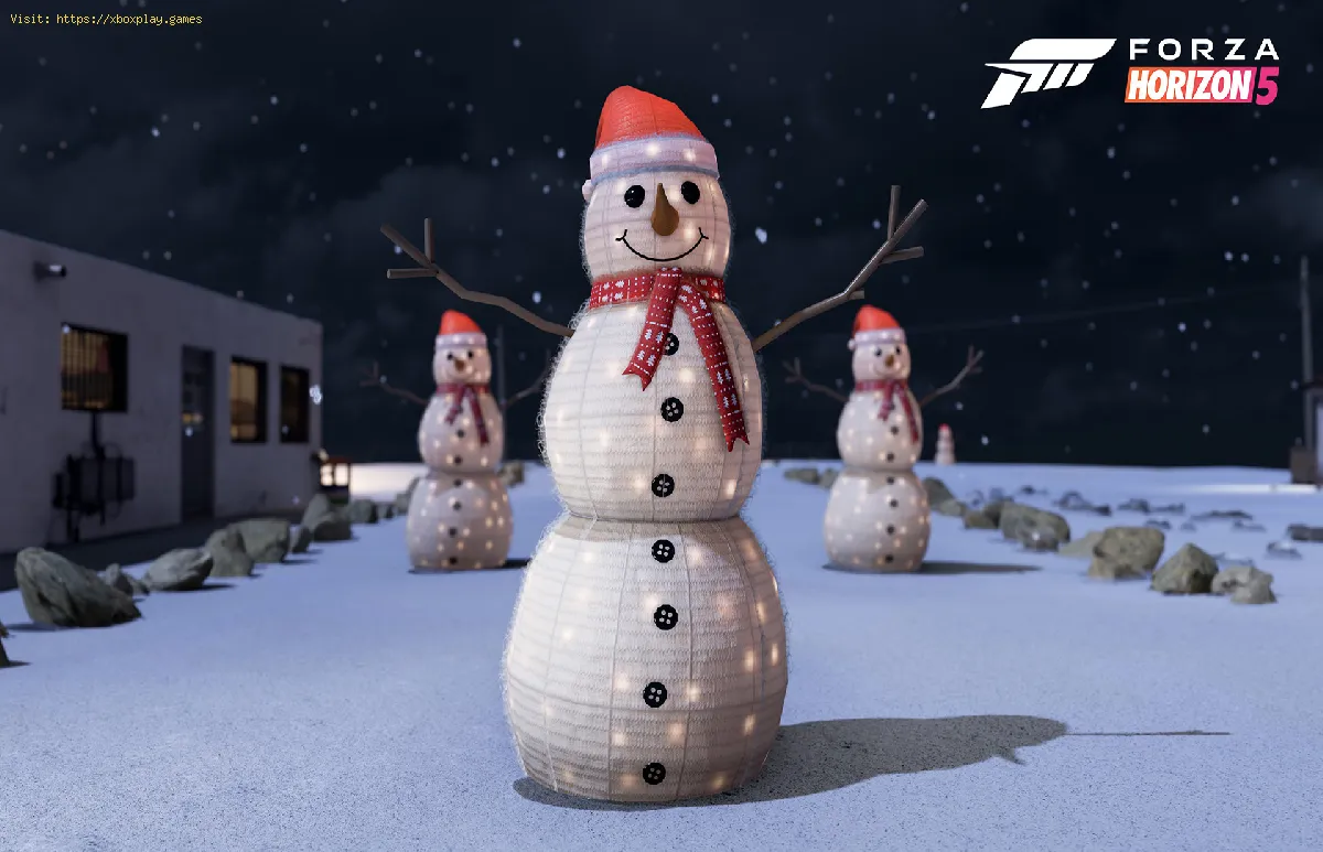 Como esmagar bonecos de neve colecionáveis ​​em Forza Horizon 5