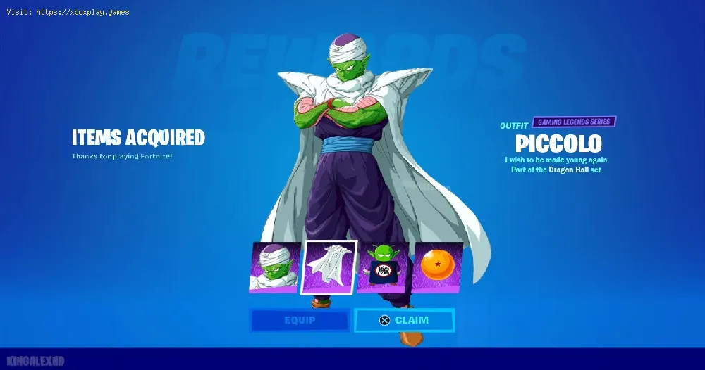 How to get the Piccolo skin in Fortnite