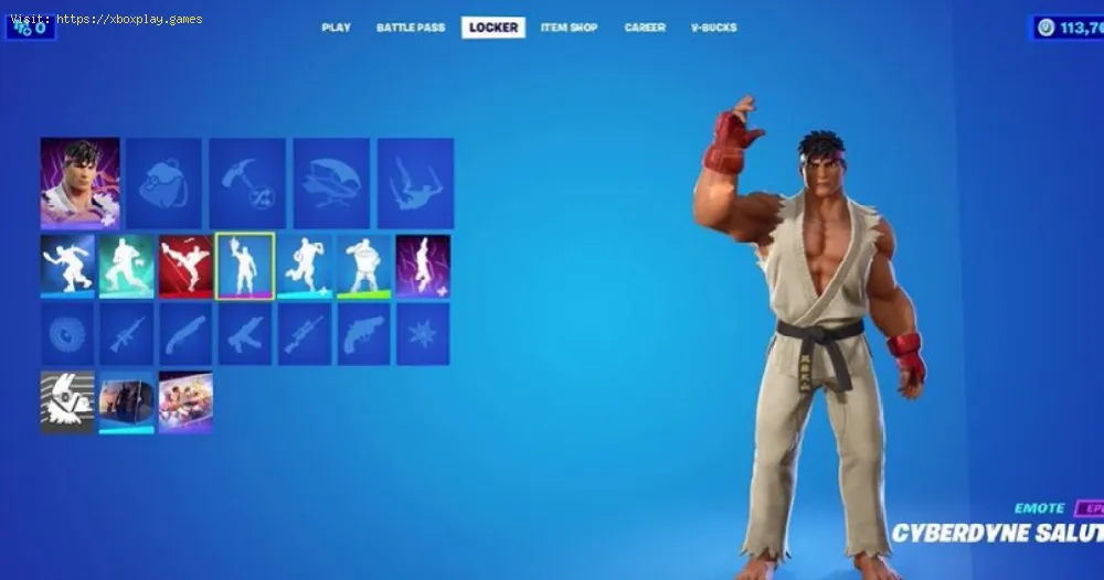 How to get the Ryu Skin in Fortnite