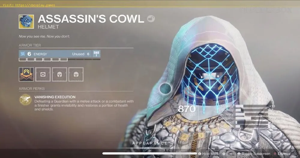 Destiny 2 Shadowkeep: How to Get Assassin’s Cowl Exotic Hunter Helmet