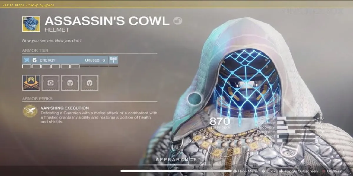  Destiny 2 Shadowkeep : Comment obtenir le casque de chasseur exotique de la capuche du tueur ?