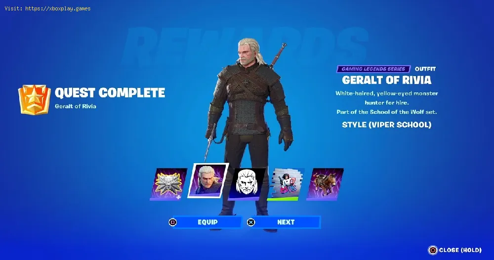 How to get the Viper School Geralt of Rivia skin in Fortnite