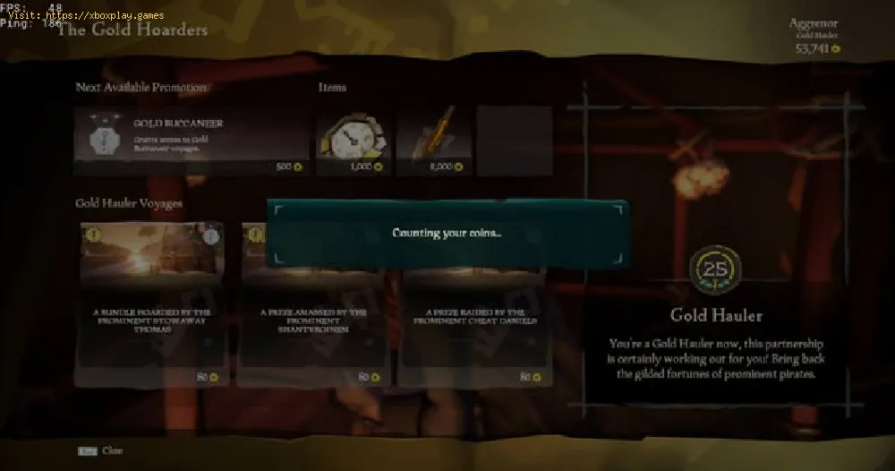 fix Sea of Thieves Stuck on Counting Coins