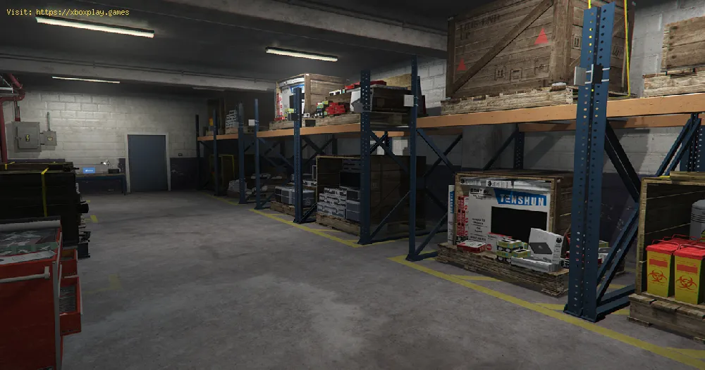 Search Elysian island for the Warehouse GTA Online