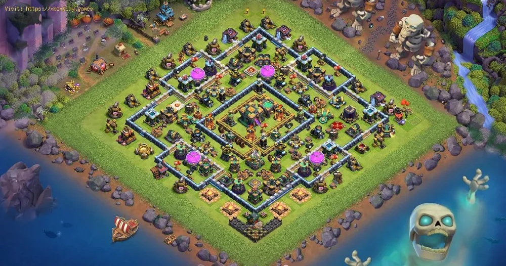 How to change the scenery of a village in Clash of Clans