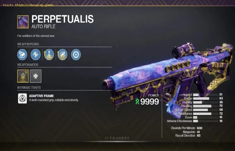 How to get Perpetualis in Destiny 2
