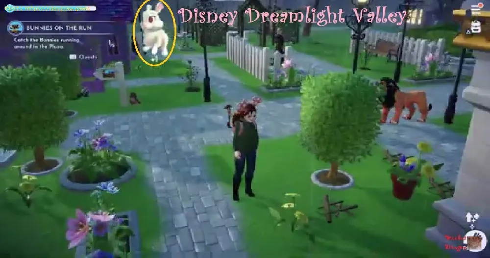 complete Bunnies On The Run quest in Disney Dreamlight Valley