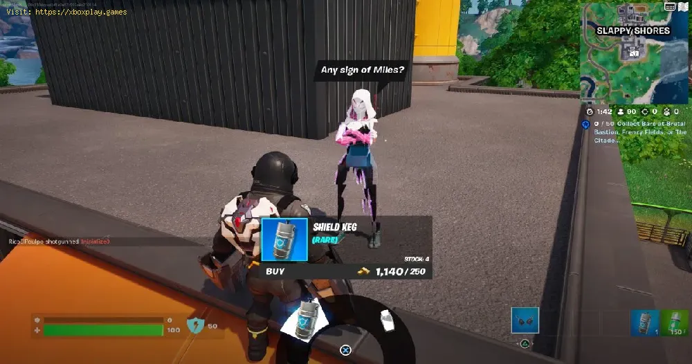purchase an item from Gwen in Fortnite