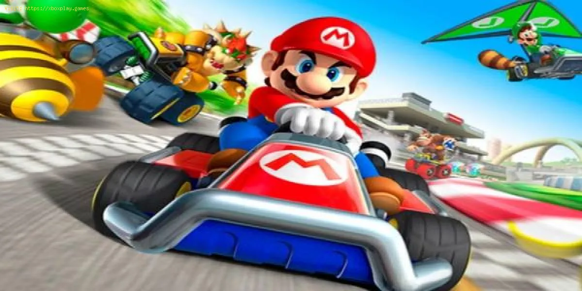Mario Kart Tour: Aterriza cinco golpes con trampas usando un conductor con la lengua extendida