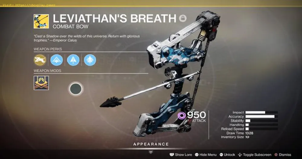 Destiny 2: How to Get the Leviathan's Breath Bow