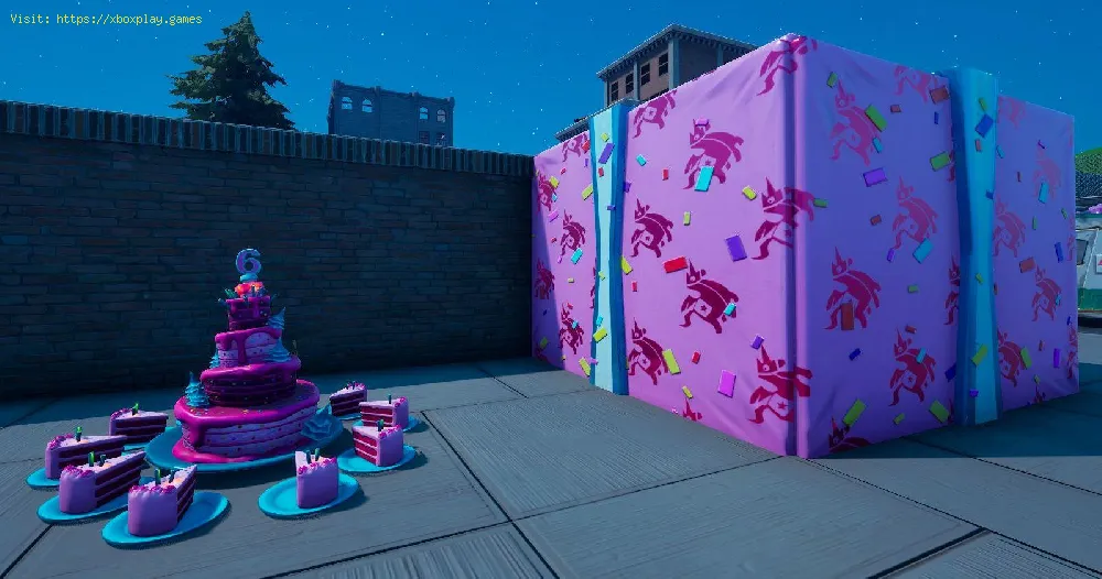 Find Birthday Cake and Birthday Presents in Fortnite