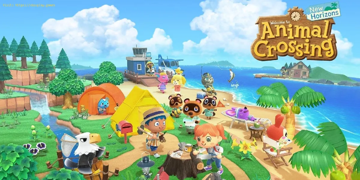 pegue um pouco em Animal Crossing New Horizons