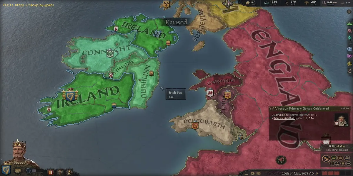 formar un imperio en Crusader Kings 3