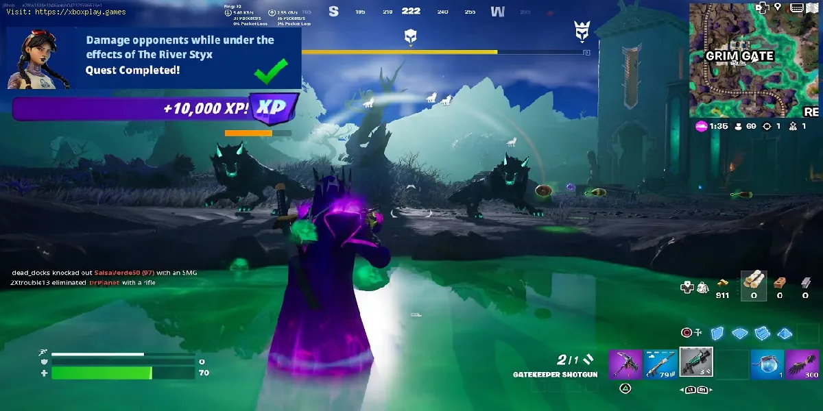 get River Styx effects on Fortnite
