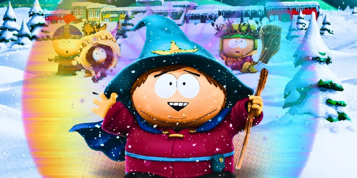 atualização de armas e poderes em South Park Snow Day