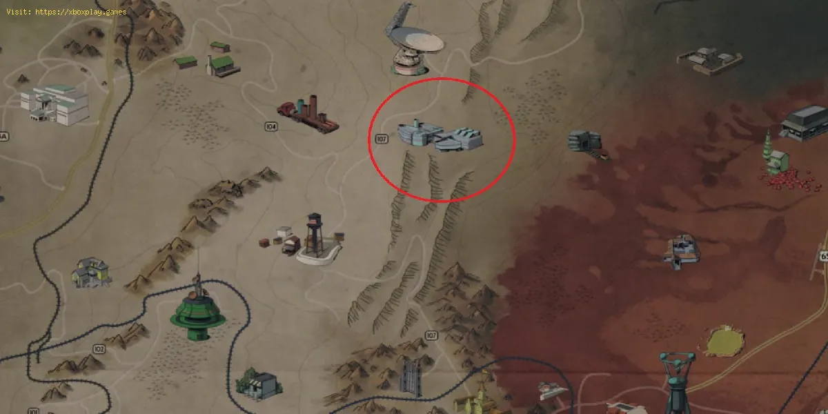 Fallout 76: ubicación para depósitos de plomo