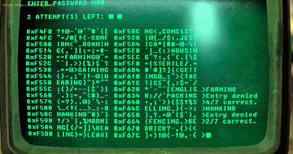 Fallout 4: How to Hack Terminals