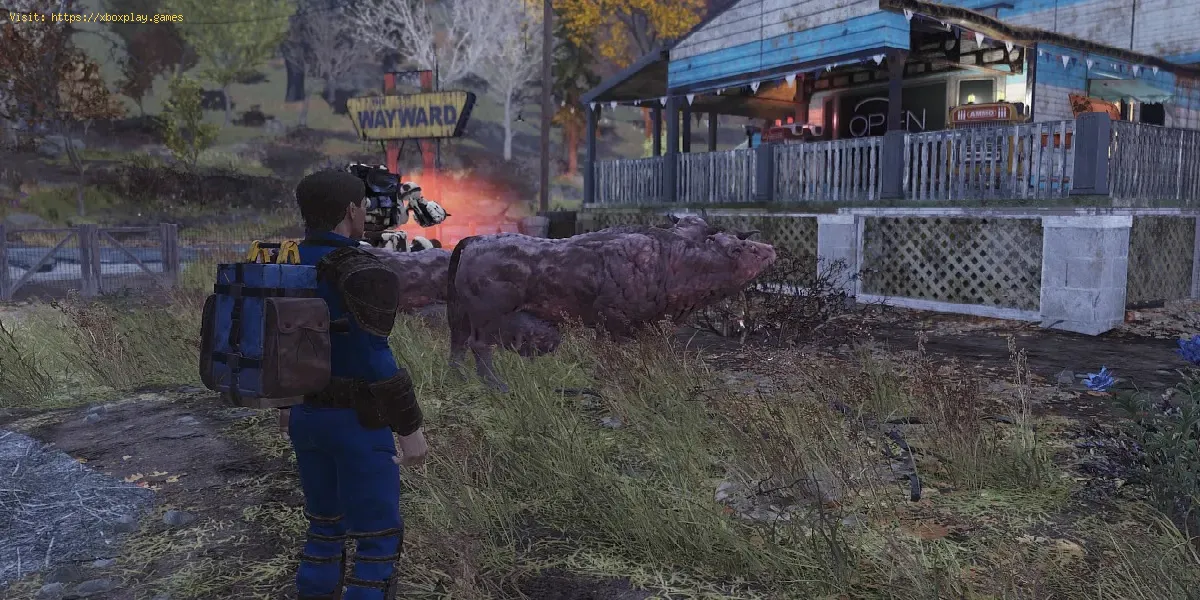 Lancia granate in Fallout 76