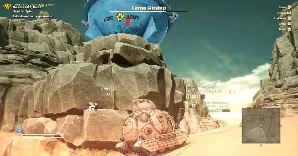 beat the Cargo Airship in Sand Land