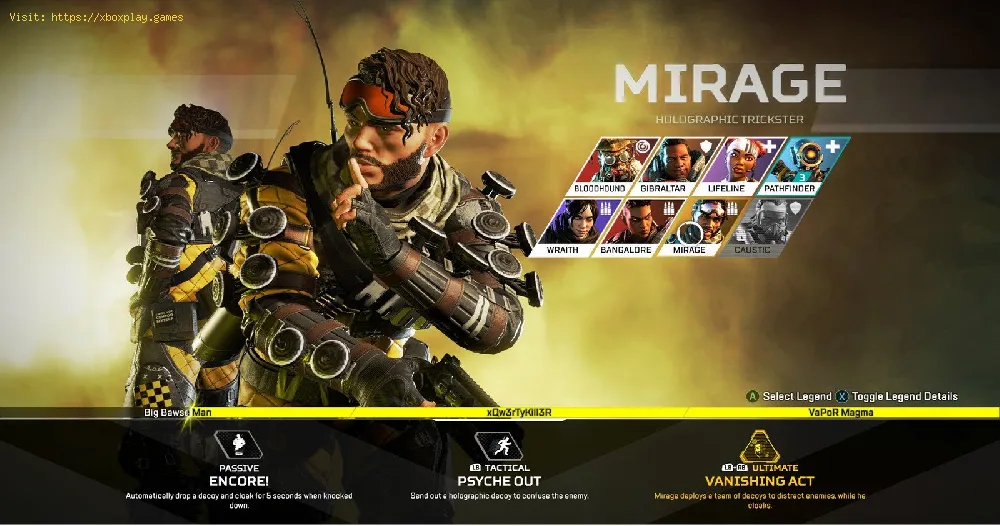 Apex Legends Mirage guide of tips and tricks