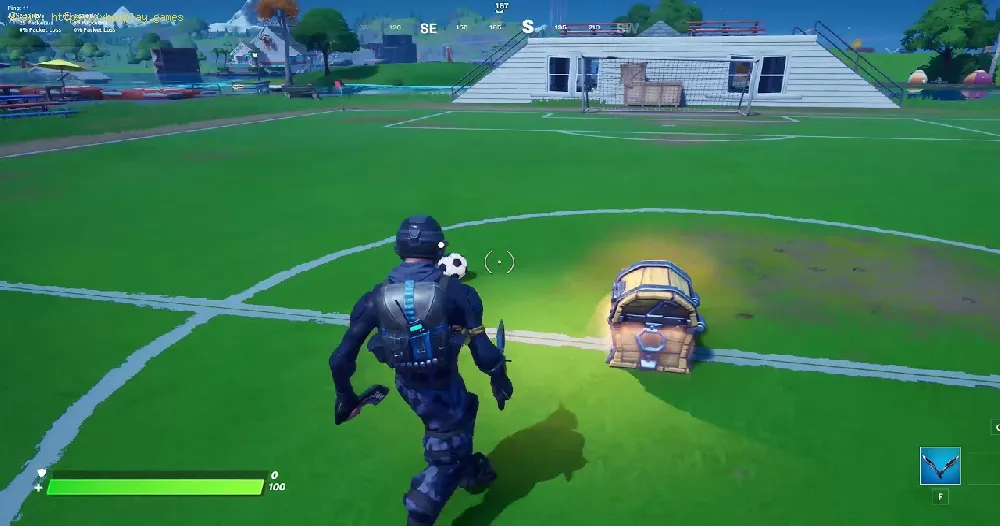 Fortnite: How to Score a goal on the soccer pitch at Pleasant Park in Chapter 2 Season 3
