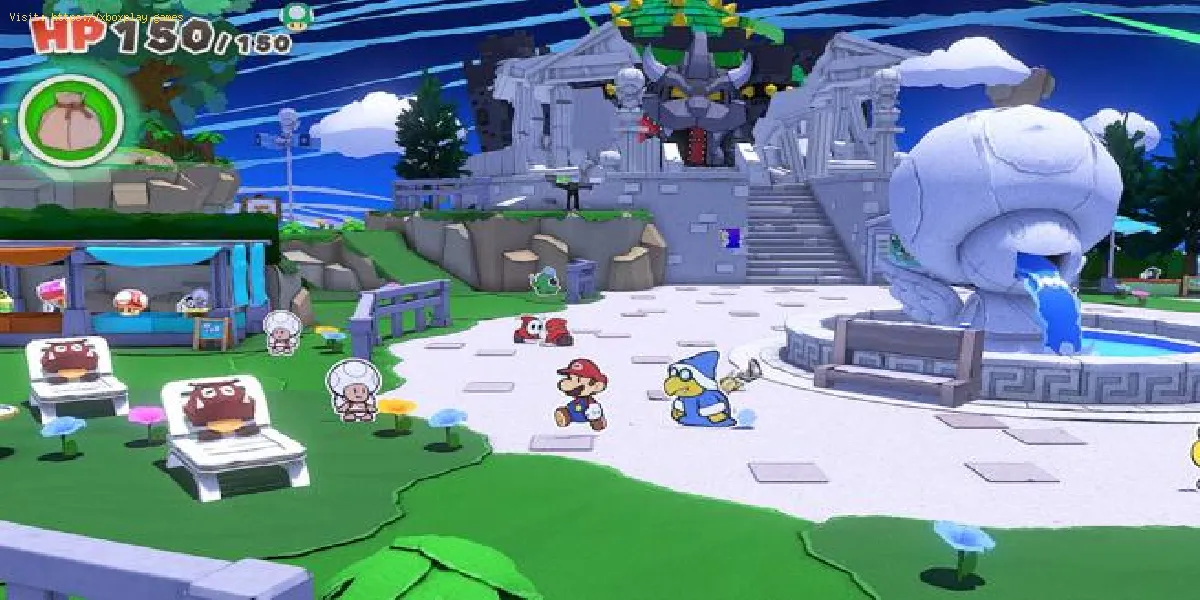 Paper Mario The Origami King: Como causar dano aos inimigos antes do combate