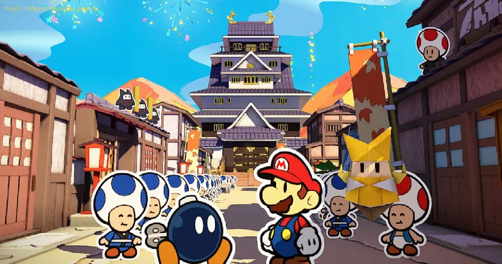 Paper Mario The Origami King: How to climb the roof of the mansion
