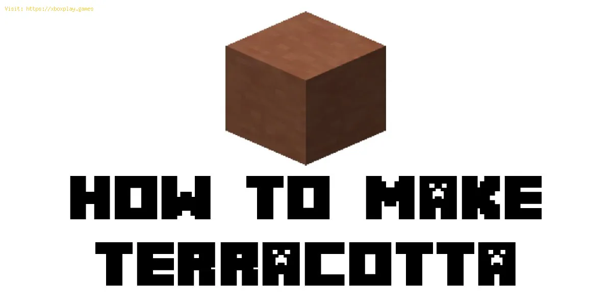 Minecraft: fazer terracota
