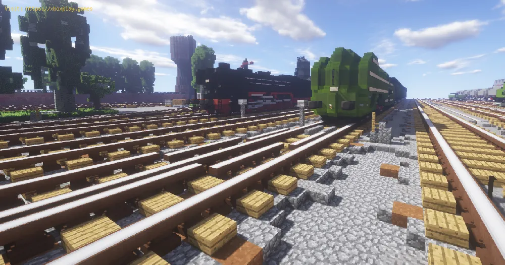 Minecraft: How to build rails