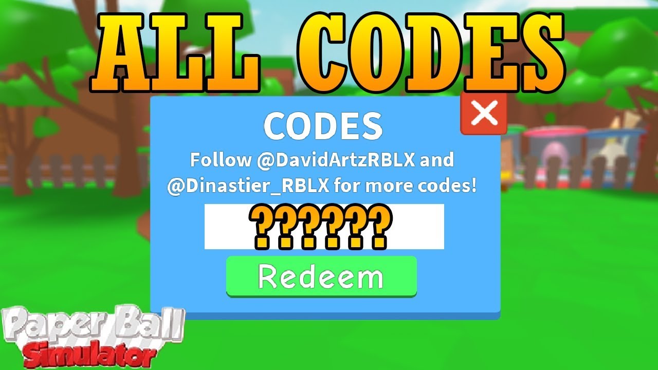 Roblox Paper Ball Simulator Codes For July 2021 - roblox paper ball simulator