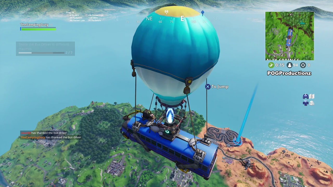 Fortnite How To Thank The Bus Driver