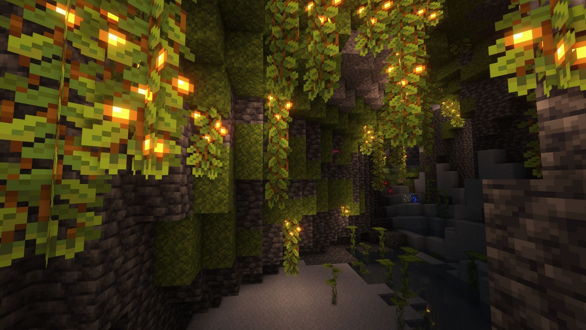Minecraft 1 18 緑豊かな洞窟の場所